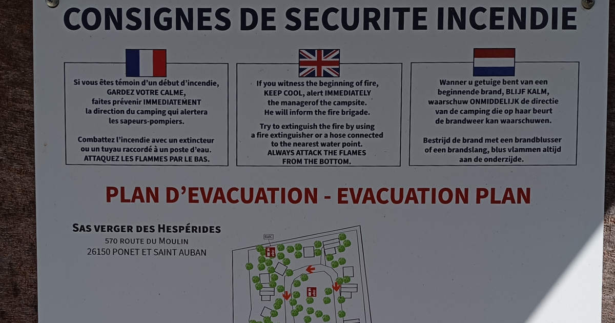 Détail du camping La Ruche, Ponet-et-Saint-Auban, Drôme, avril 2026